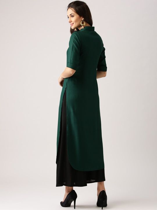 Libas Women Green Kurta