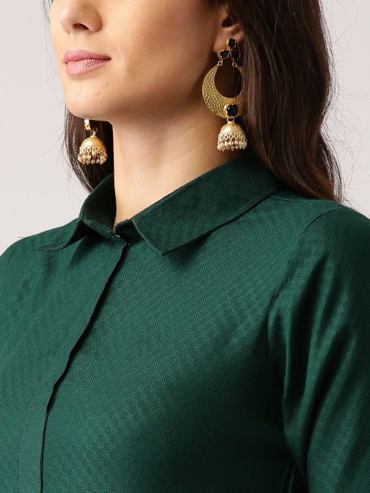Libas Women Green Kurta