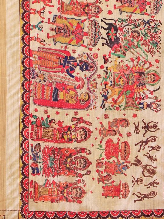 KALINI Green Striped Kurta with Trousers & Dupatta