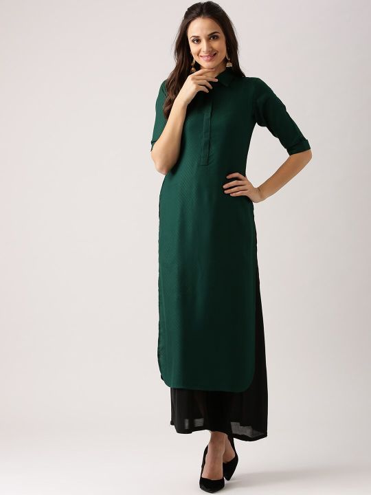 Libas Women Green Kurta