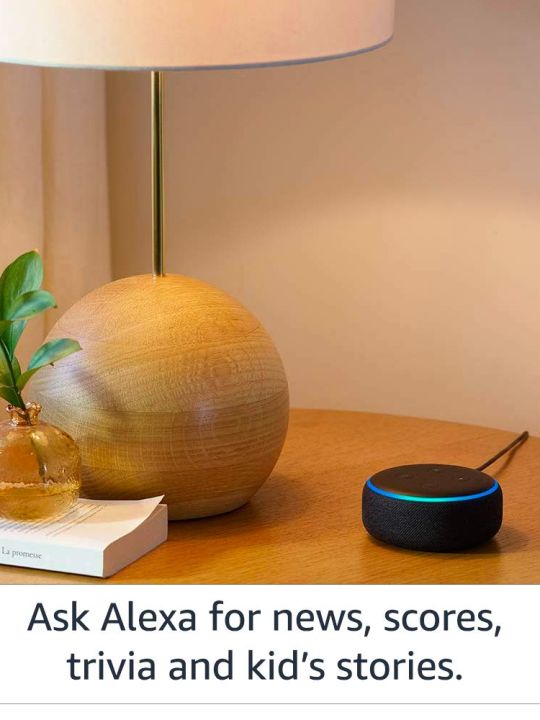 Echo Dot (3rd Gen) – New and improved smart speaker with Alexa (Black)