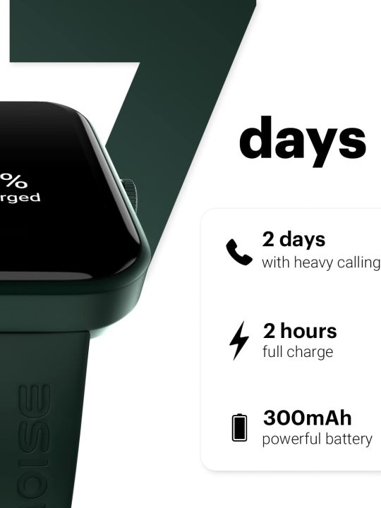 Noise Pulse Go Buzz Bluetooth Calling Smart Watch, 1.69 Clear Display, 550Nits,150+ Watch face