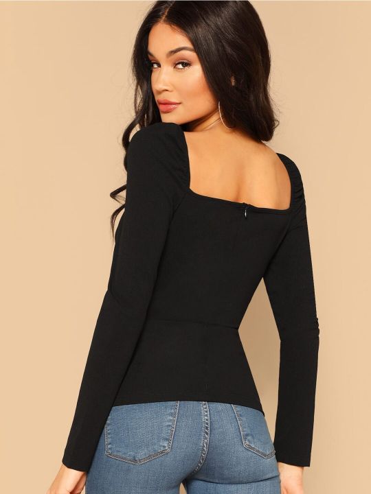 Sweetheart Neck Wrap Top ( SHEETAL Associates )