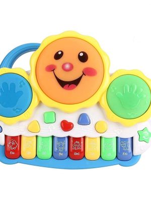 Drum Keyboard Musical Plastic Toys With Flashing Lights (Prime Deals)