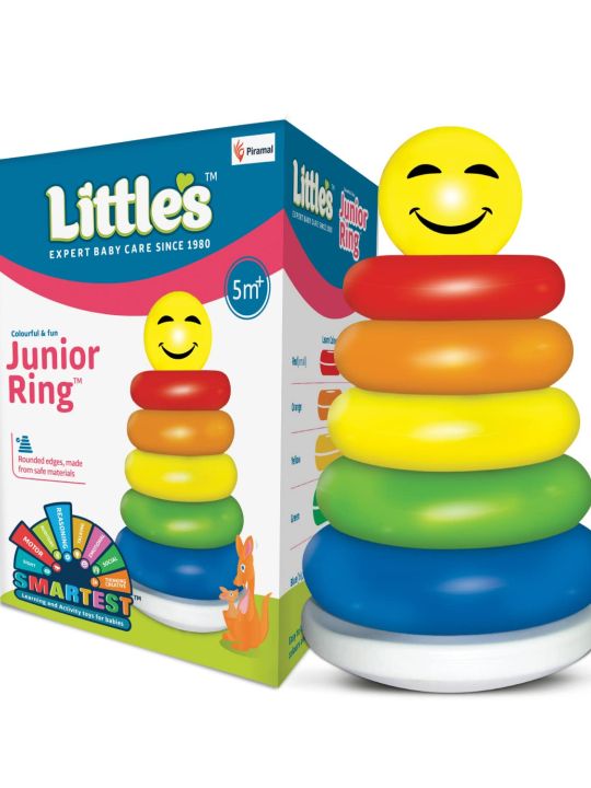 Plastic Junior Ring Multicolour, 6 pieces (Little's)