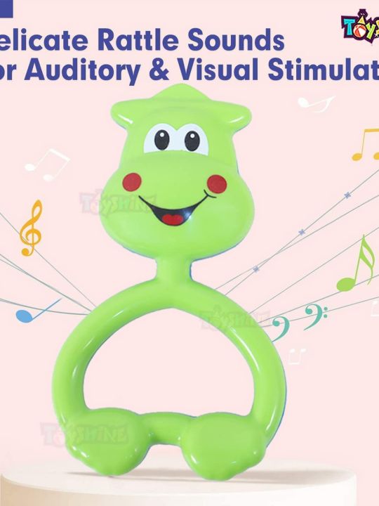 Rattle Set with Teathers for New Born Babies, Pack of 7 (Toyshine)