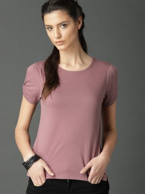 Roadster Mauve High-Low Pure Cotton Top