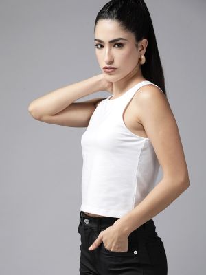 Roadster Solid Tank Crop Top