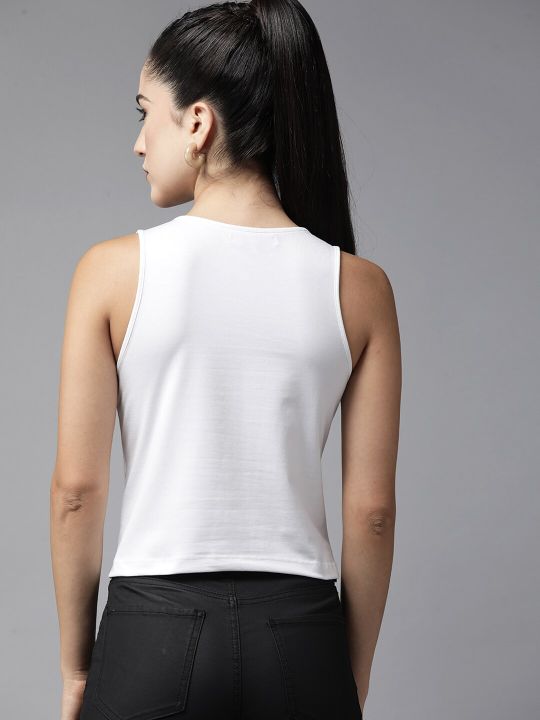 Roadster Solid Tank Crop Top