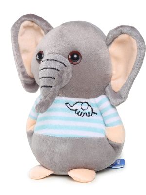 Soft Animal Plush Elephant Toy 20cm, Blue & Grey (Webby)
