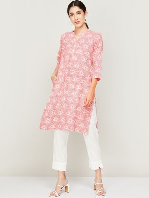 Women Floral Printed Regular Kurta (Melange by Lifestyle)