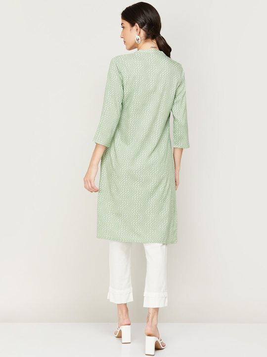 Women Striped Kurta (Melange by Lifestyle)