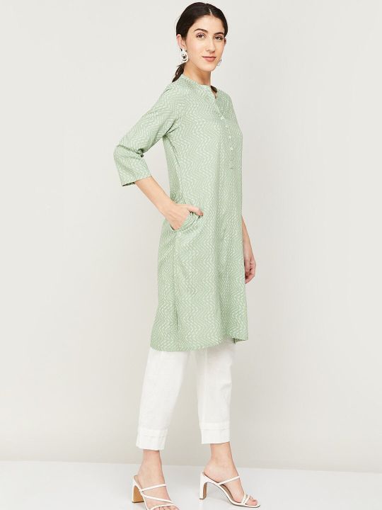 Women Striped Kurta (Melange by Lifestyle)