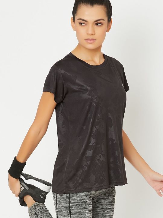 Active Printed T-Shirt in Black