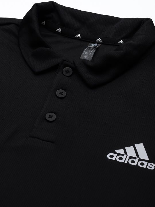 ADIDAS Brand Logo Detail IN SMU PL Polo Collar T-shirt