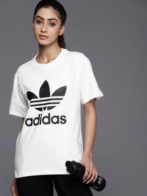 ADIDAS Originals Adicolor Classics Trefoil Brand Logo Printed T-shirt