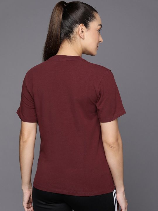 ADIDAS Originals Women Trefoil Brand Logo Printed T-shirt