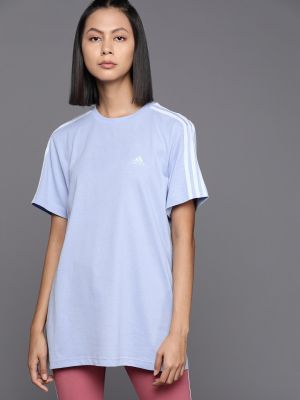 ADIDAS Pure Cotton 3-Striped Detail T-shirt