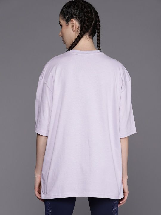 ADIDAS W BL BF TEE Logo Printed Drop-Shoulder Sleeves Pure Cotton Loose T-shirt