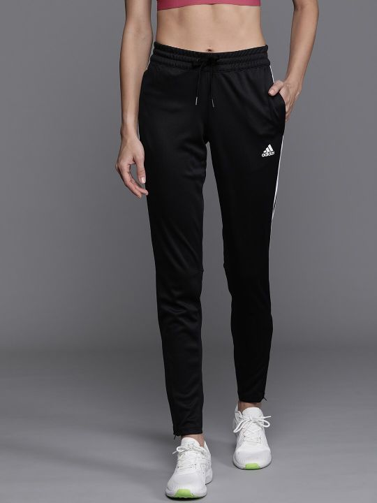 ADIDAS Women Black Solid Slim Fit SERENO PT Track Pants