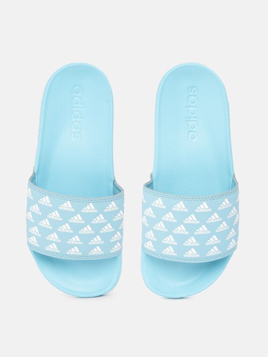 ADIDAS Women Brand Logo Print Sliders