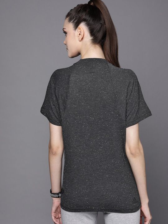 ADIDAS Women Charcoal Future Icons Winners 3 T-shirt