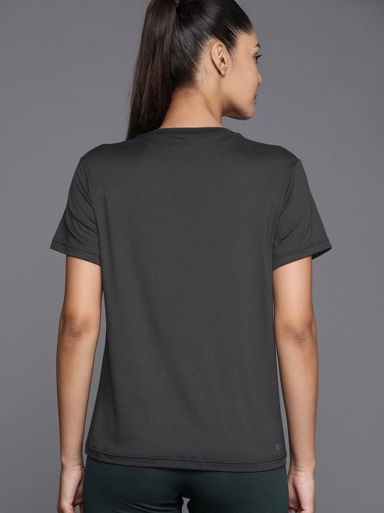 ADIDAS Women Charcoal Grey Aeroready Training T-shirt
