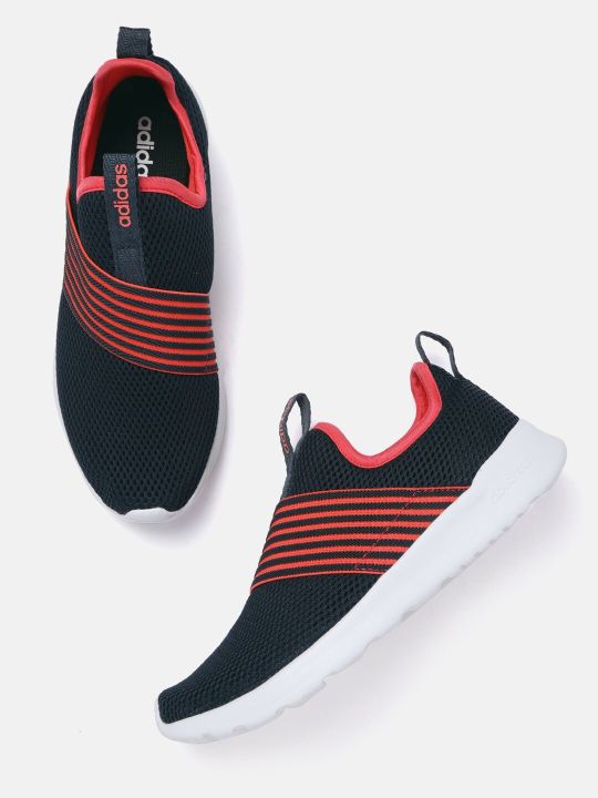 ADIDAS Women Navy Blue Woven Design Contemx Running Shoes