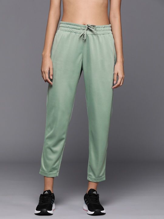 ADIDAS Women Solid Essential 2.0 Aeroready Training Cropped Track Pants