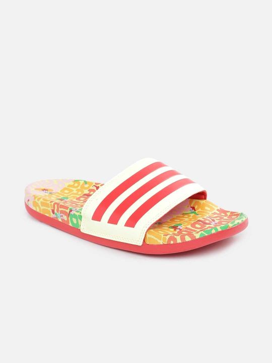 ADIDAS Women Striped Adilette Comfort Sliders