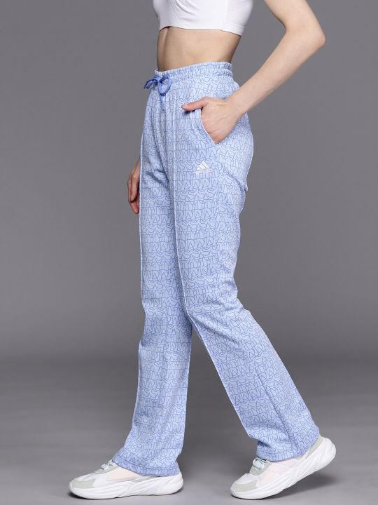 ADIDAS Women Typographic Printed Slim Fit Track Pants