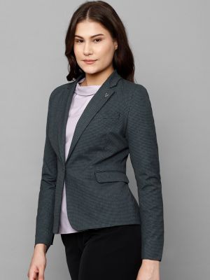 Allen Solly Woman Women Checked Single-Breasted Blazer