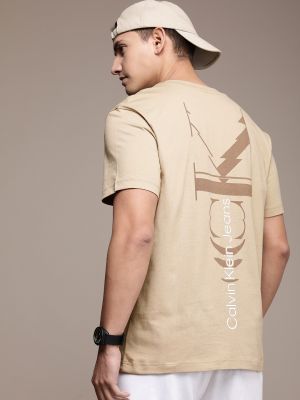 Calvin Klein Jeans Men Brand Logo Printed Pure Cotton T-shirt