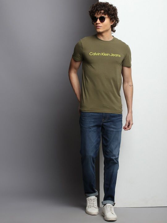 Calvin Klein Jeans Typography Printed Slim Fit T-shirt