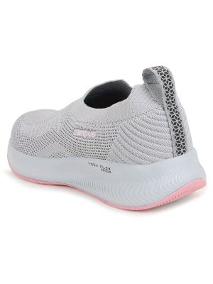 Campus Women Grey Mesh Walking Shoes