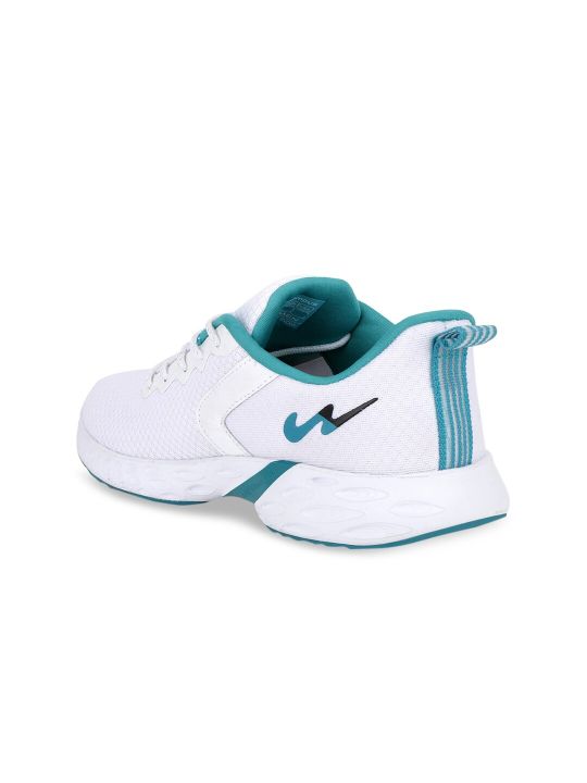Campus Women White Mesh Running Shoes