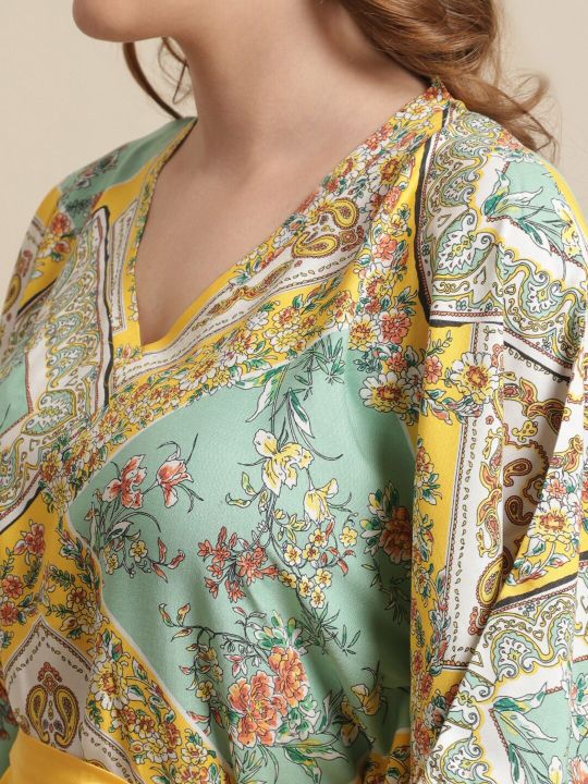 Claura Printed Maxi Nightdress