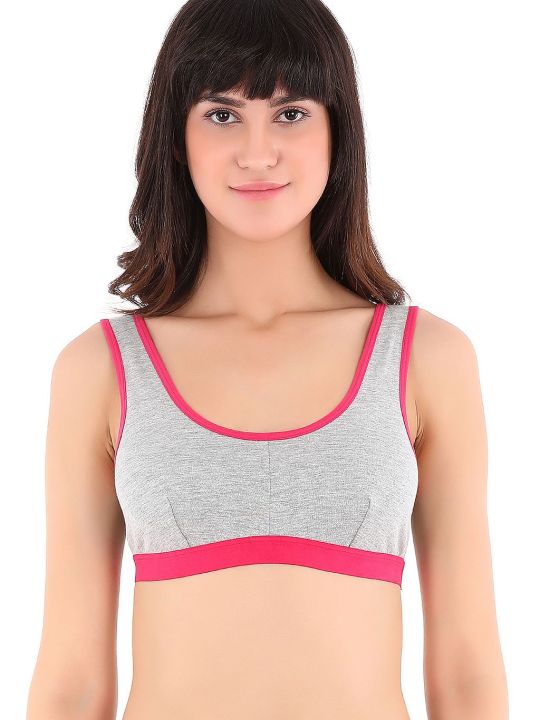 Cotton Non-Padded Non-Wired Sports Bra