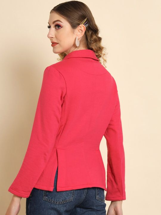 Darzi Women Shawl Collar Single-Breasted Blazer