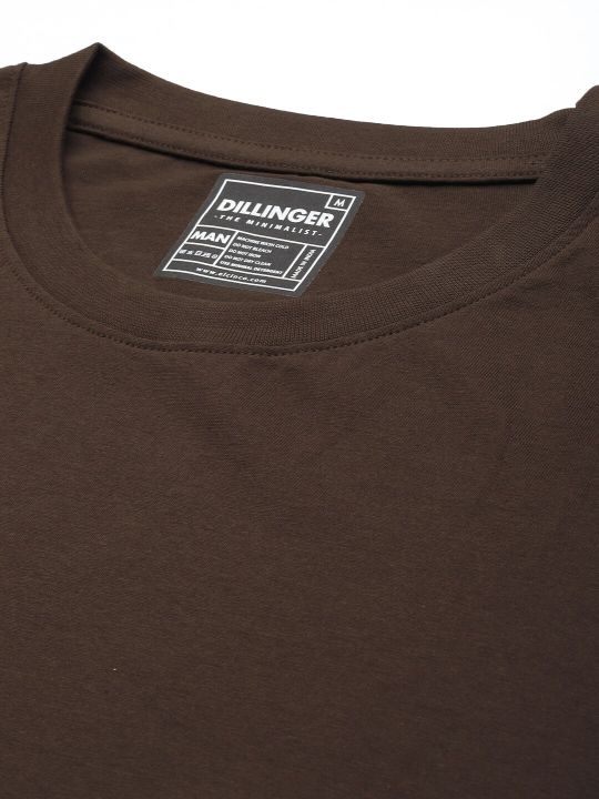 DILLINGER Men Solid Oversized T-shirt