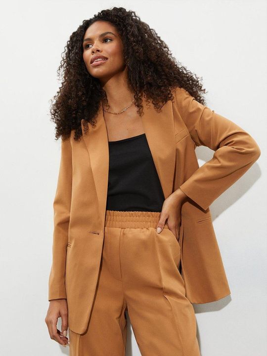 DOROTHY PERKINS Women Solid Single Breasted Blazer