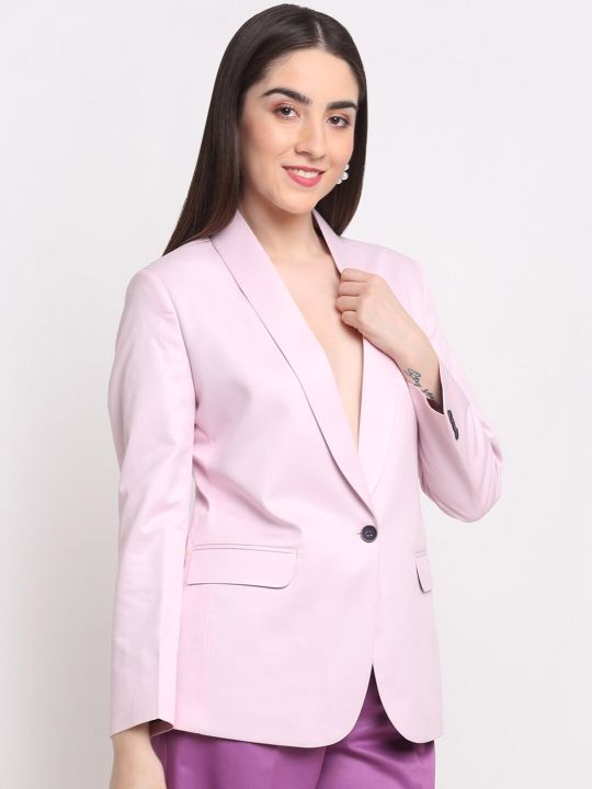 Ennoble Women Comfort-Fit Single-Breasted Blazer