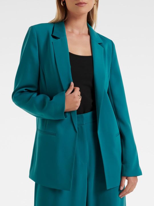 Forever New Women Single-Breasted Tailored-Fit Formal Blazer