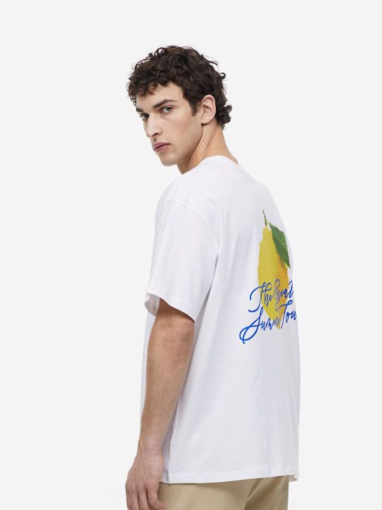 H&M Men Relaxed Fit Printed T-shirt