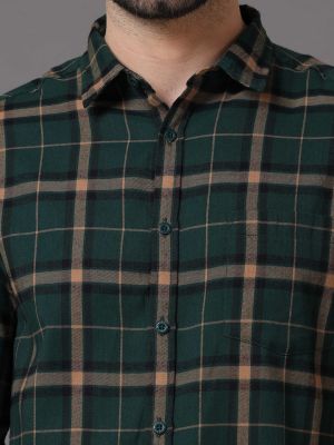 HERE&NOW Men Multicoloured Slim Fit Tartan Checks Checked Casual Shirt