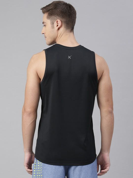 HRX by Hrithik Roshan Men Black Advanced Rapid Dry Training T-shirt