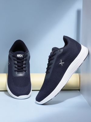 HRX by Hrithik Roshan Women Navy Blue Flex Woven Design Running Shoes