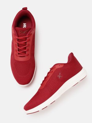 HRX by Hrithik Roshan Women Red Woven Design Running Shoes