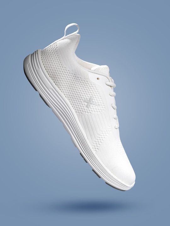 HRX by Hrithik Roshan Women White Woven Design Running Shoes