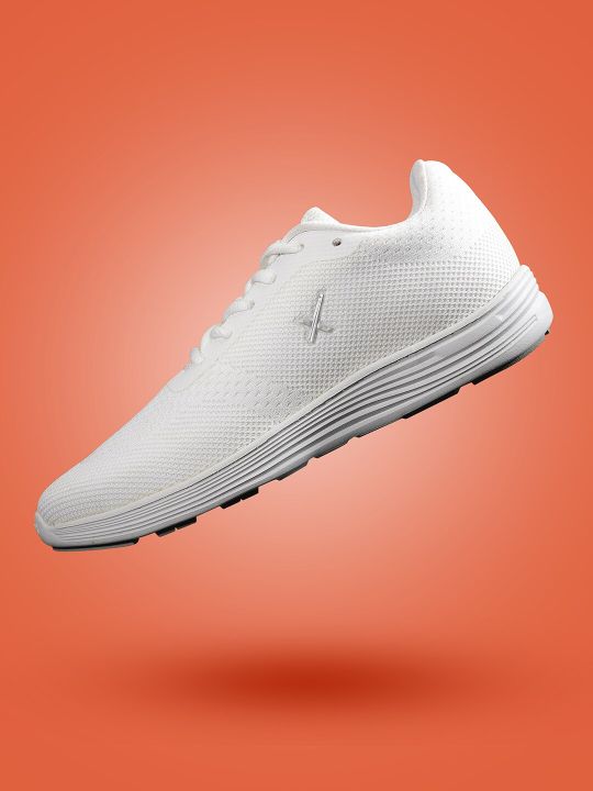 HRX by Hrithik Roshan Women White Woven Design Running Shoes